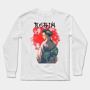 Nico Robin Kimono One Piece Long Sleeve T-Shirt